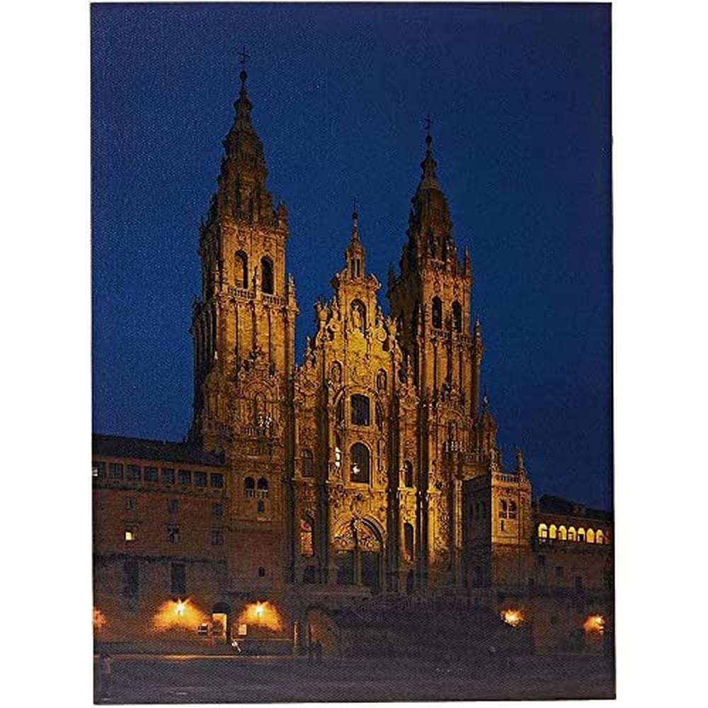 Jandei - LED Landscape Picture with Switch (Santiago de Compostela, 30 x 40 x 1.8)