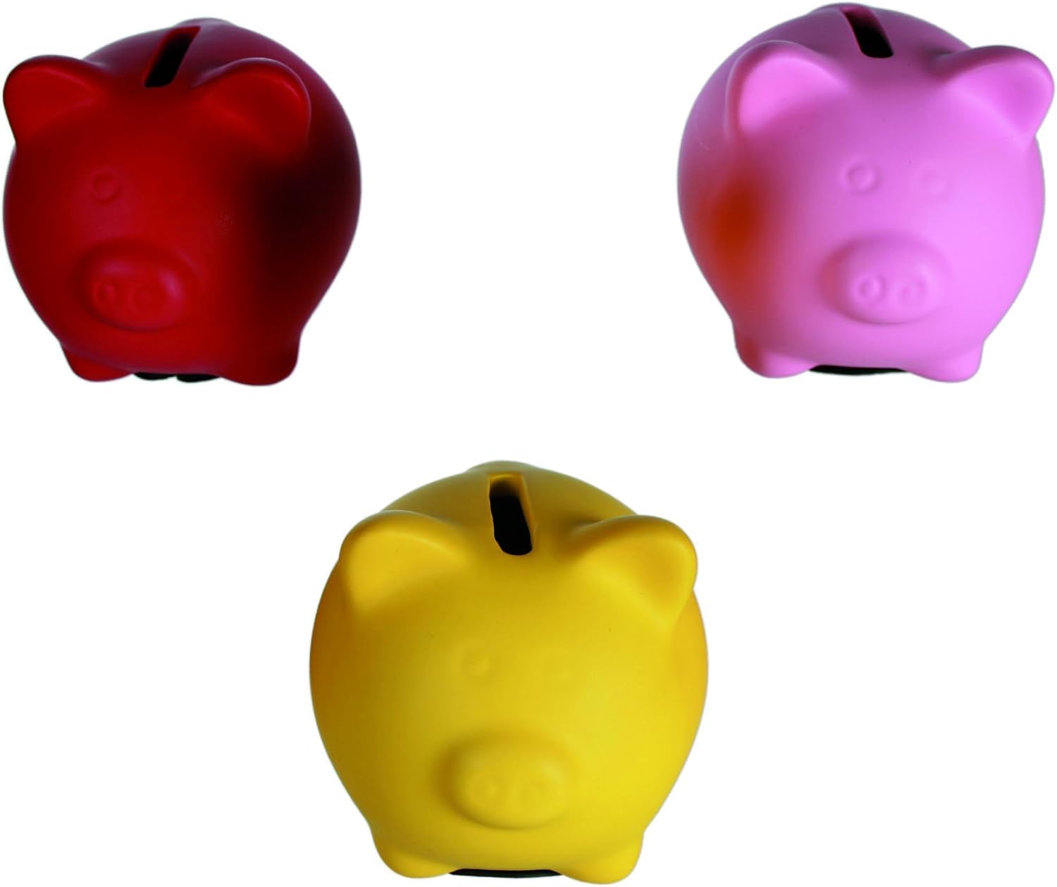 Yellow Piggy Bank Savings Box Save Your Pocket Money Amazon.co.uk