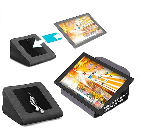 reboon Tablet Kissen für das Archos 101b Oxygen - ideale iPad Halterung, Tablet Halter, eBook-Reader Halter für Bett & Couch