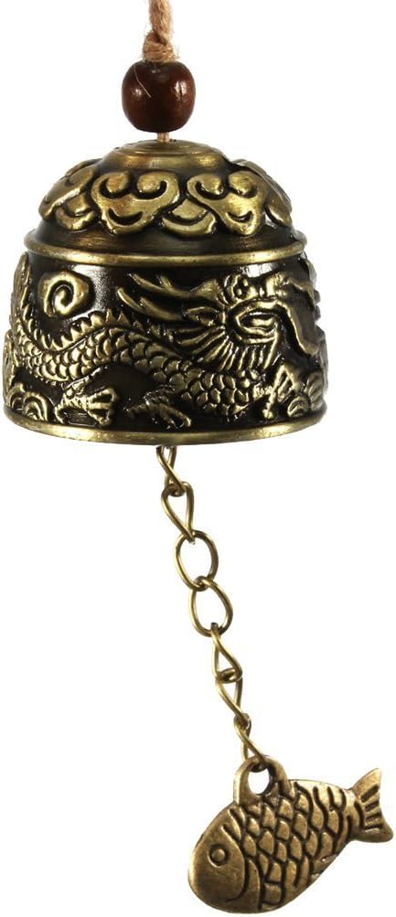 Homiki Windspiel, Motiv: chinesischer Drache, Feng Shui, mit Glocke