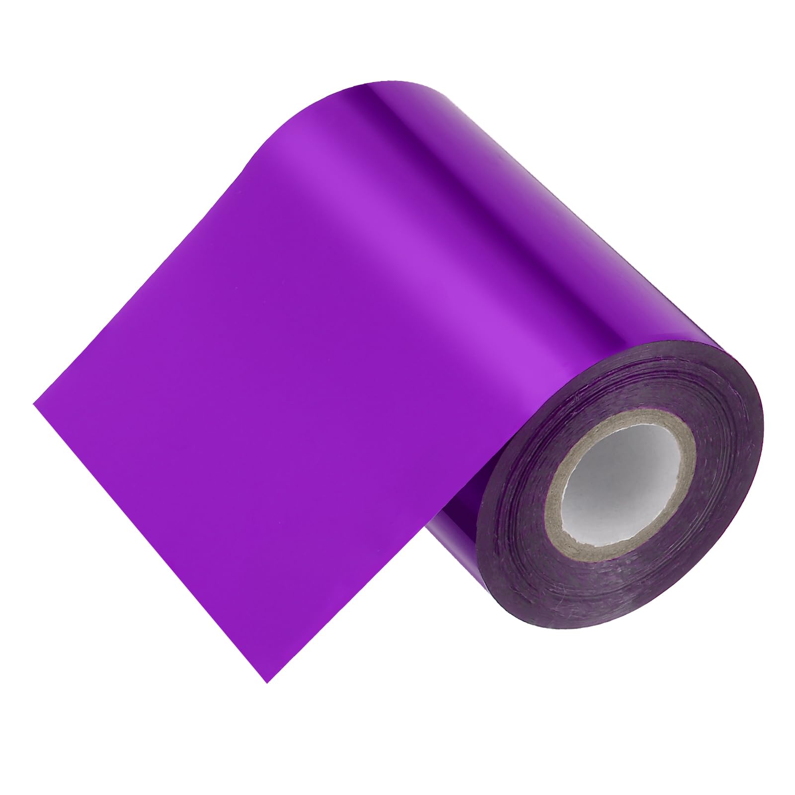 PATIKIL 4" x400Ft Hot Stamping Foil Paper, Heat Transfer Hot Stamping Paper Foil Roll for Leather DIY Logo Decor Craft Gift Package Scrapbook Card, Purple