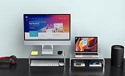 Zimilar 2 Pack Monitor Stand Riser, Acrylic