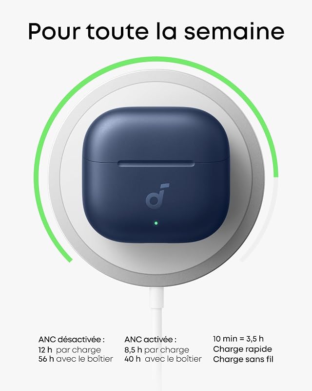 Anker P42i écouteurs Bluetooth sans Fil avec ANC adaptative
