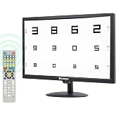 Huanyu Visual Acuity Chart Digital 23inch LCD with 44+ Visual Targets | Electronic Optical Eye Charts 5 Display Methods Optometry Tester Projector with Remote