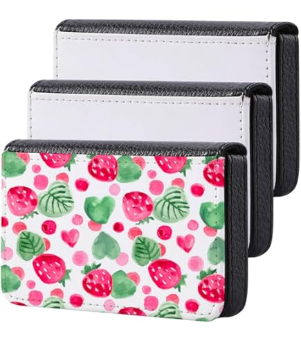 Qeunrtiy Paquet De 4 Portefeuilles Vierges Pour Sublimation En Cuir PU - Blanc Et Noir - Idéal Pour Personnalisation, Cadeaux Et Voyage