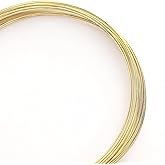 BEADIA 14K Gold Plated Wire 0.7mm 5 Meters Bead Cord for Bracelet Necklace Charm Beading Jewelry Making Findings