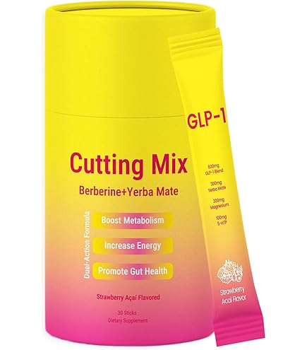 Amazon.com: Yalei GLP-1 Drink MixSupport Dual Action Craving & Metabolism  | Berberine, Cinnamon .Chromium, 5-HTP, Yerba Mate & Magnesium | Supports  Blood Sugar & Gut Health | Strawberry Flavor30 Sticks : Health