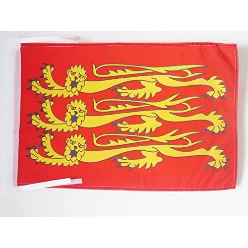 AZ FLAG - Richard The Lionheart Flag - 18'' x 12'' - 100% Polyester Richard I of England Small Banner with Two Cords - Fade Resistant - Vivid Colors - 18x12 in - 45x30 Cm — image 1