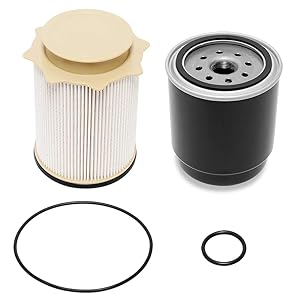 Wisamic 6.7L Cummins Diesel Filter Set for 2013-2018 Dodge Ram 2500 3500 4500 5500 6.7L Cummins Turbo Diesel Engines, Fuel Filter Water Separator Set Replace 68197867AA 68157291AA