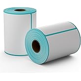 Thermal Labels 4x6 Roll - 500 Labels, Industrial Labels Direct Thermal Perforated Postage Shipping Label for Rollo, Zebra, MUNBYN and Polono Thermal Printer (NOT for DYMO)