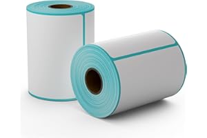 MUOTICH Thermal Labels 4x6 Roll - 500 Labels, Industrial Labels Direct Thermal Perforated Postage Shipping Label for Rollo, Zebra, MUNBYN and Polono Thermal Printer (NOT for DYMO)