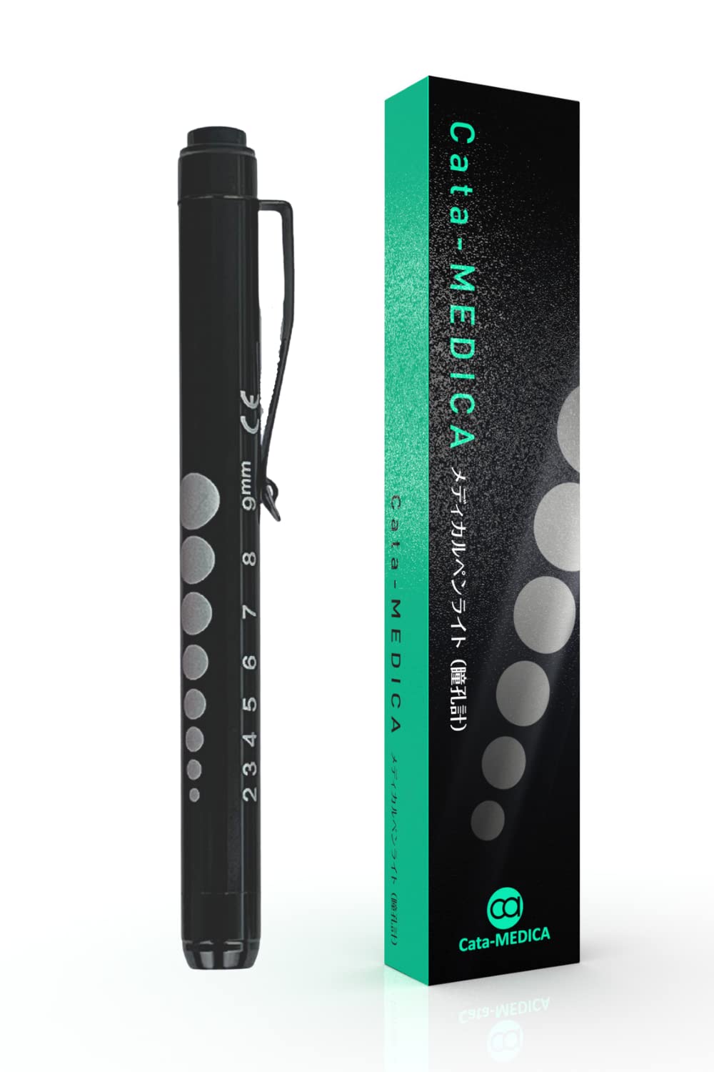 Cata-MEDICA メディカル ペンライト LED 医療用ペンライト ノック式 コンパクト ドクター ナースライト (ブラック) の商品画像