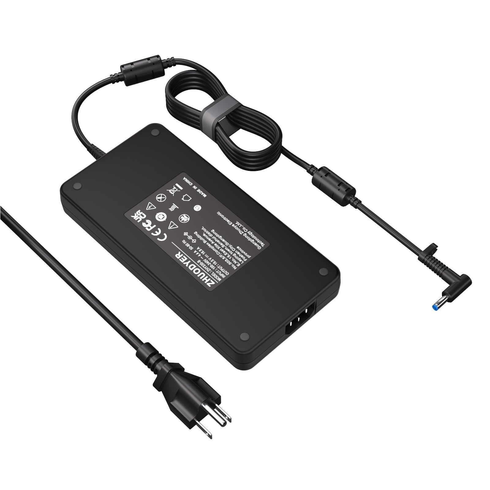 Photo 1 of 330W for HP Laptop Charger 19.5V 16.9A Compatible with OMEN 17 17-ck1000 17-ck2000 M34603-001 ADP-330BB TPN-DA60 M34531-003 TPN-Q266 AC Power Supply Adapter Replacement 4.5 * 3.0mm