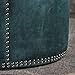 Christopher Knight Home Jaewon Studded Velvet Ottoman, Teal / Black