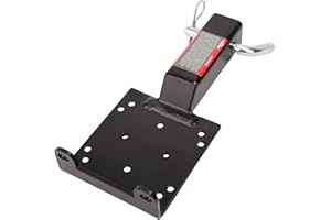 PEAKTOW PTT0066 Universal Hitch Winch Mount Plate for ATV, UTV, Truck, and Lawn/Garden Tractor, 2 Inches Receiver, 3600 lbs. 