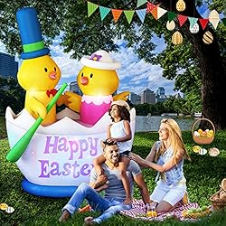 Danxilu 6 Foot Easter Inflatable Two Chicks