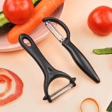 AUAUY 2Pcs Potato Peeler Y and I-Shaped Swivel Set Stainless Steel Non-Slip view 5