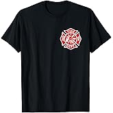 Fire Department Logo Uniform Fireman Symbol Firefighter Gear T-Shirt