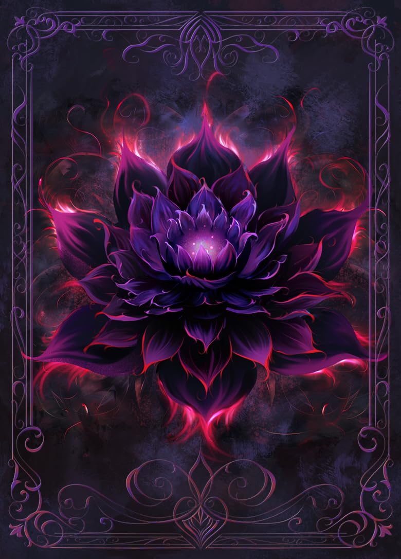 MTG Card Sleeves 100CT (Crimson Black Lotus), Matte Art Crimson Lotus MTG Card Sleeves 100CT (Crimson Black Lotus), Matte Art Crimson Lotus