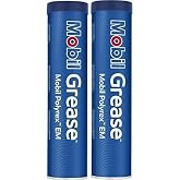 (2 Pack) - 13.7 oz Mobil Polyrex EM, Motor Grease - 2 Tubes - High-Performance Lubrication for Electric-Motor Bearings