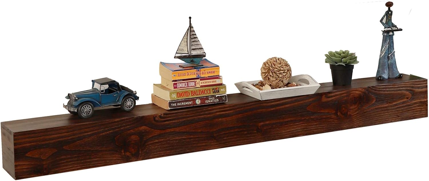 Amazon Com Welland 60 Inch Fireplace Mantel Shelf Real Wood