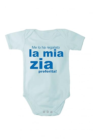 Fabio Farini Baby Body Bedruckt Auf Italienisch Me Lo Ha Regalato La Mia Zia Preferita 100 Baumwolle