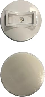 75mm Sign Holder Self-Adhesive Fixing Pack of 2 UK Made White ABS view 4