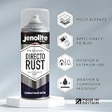 Jenolite Directorust Spray Paint Satin Cobalt Blue 400ml Multi-Surface view 2