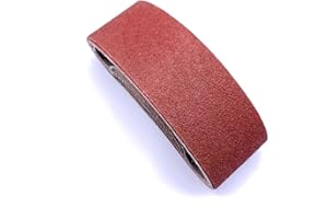 SHUTTLE GENIUS 3x21 Sanding Belt, 80 Grit Aluminum Oxide Craftman Belt Sandpaper for Belt Sander 3 x 21,12 Pack (3x21 Inch,80 Grit)