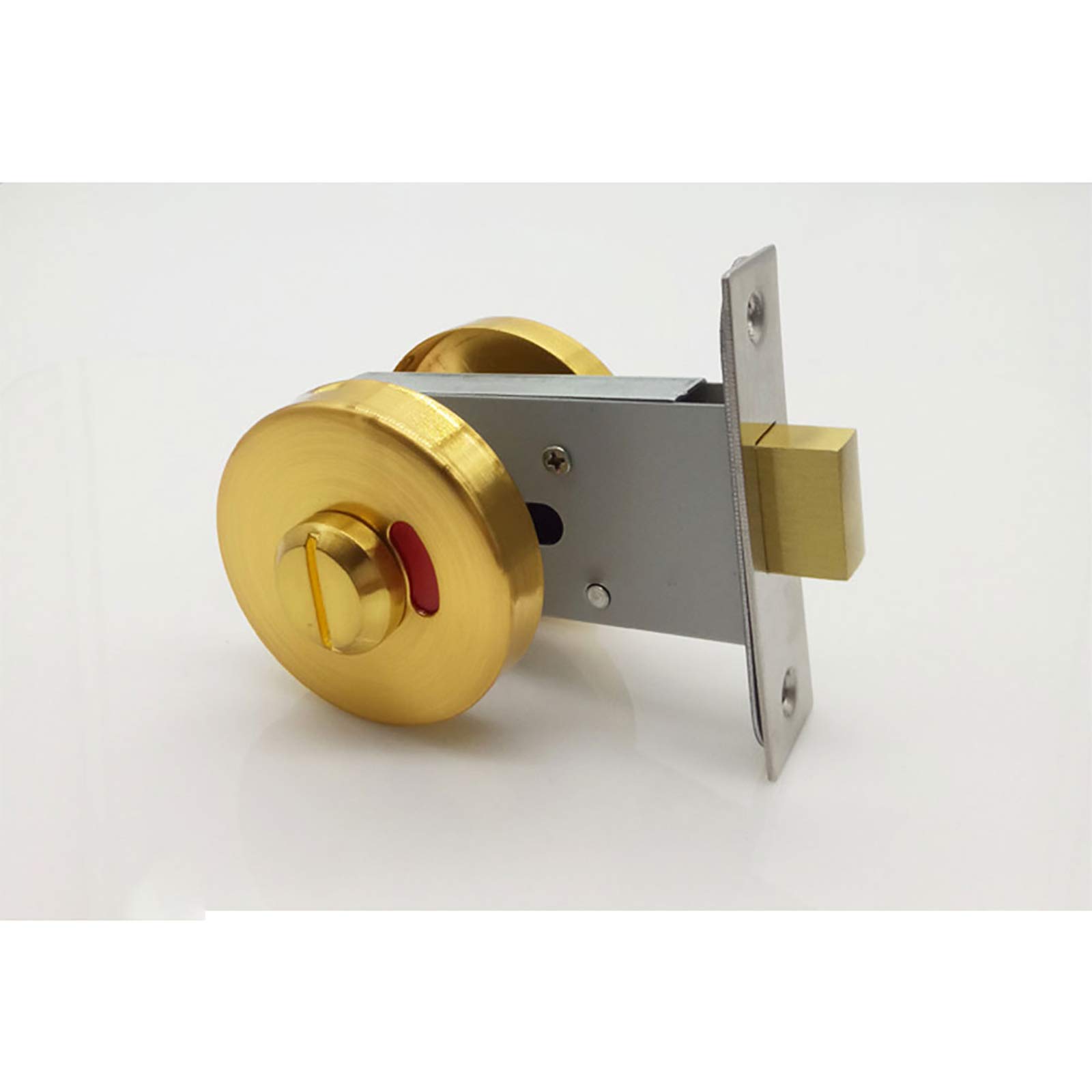Stainless Steel Door Lock Bathroom Turn and Release,Turn and Release with Privacy Indicator Bolt Vacant Engaged for Toile Restroom
