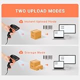 Tera L5100Y 1D Laser Barcode Scanner USB Wired Long Range High Speed Reader view 6