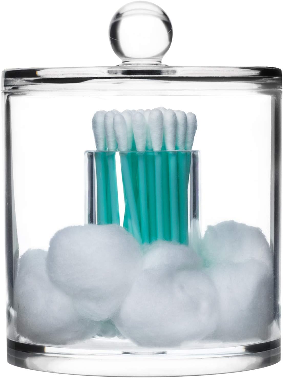 Round storage holder ideal for bathroom or office use!