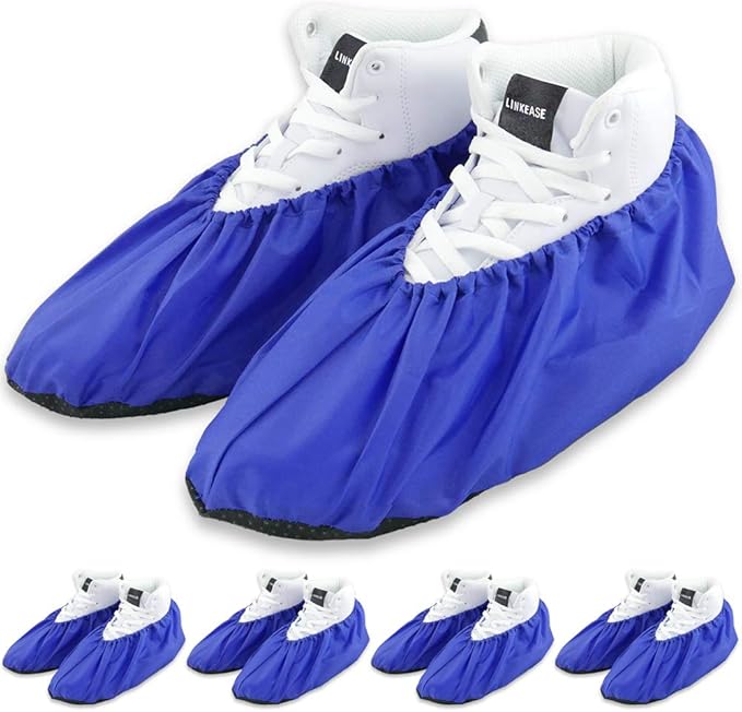 LINKEASE Reusable Boot & Shoe Covers Water Resistant Non Skid and