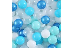 Realhaha Ball Pit Balls 100 Play Balls Plastic Balls for Baby Girls Toddlers Kids Play Tent Pool Playhouse Playpen Party Decoration