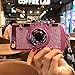 UCLL Camera Case for iphone 6 plus and iphone 6s plus New Modern 3D Vintage Style Portable Mirror Bling Camera Design Soft Cover For 5.5 iphone 6 plus/iphone 6s Plus(Purple)
