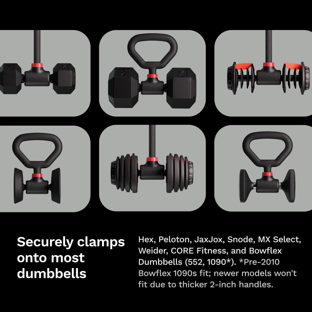 Jayflex Hyperbell Bundle Convert Dumbbells to a Full Gym with Secure