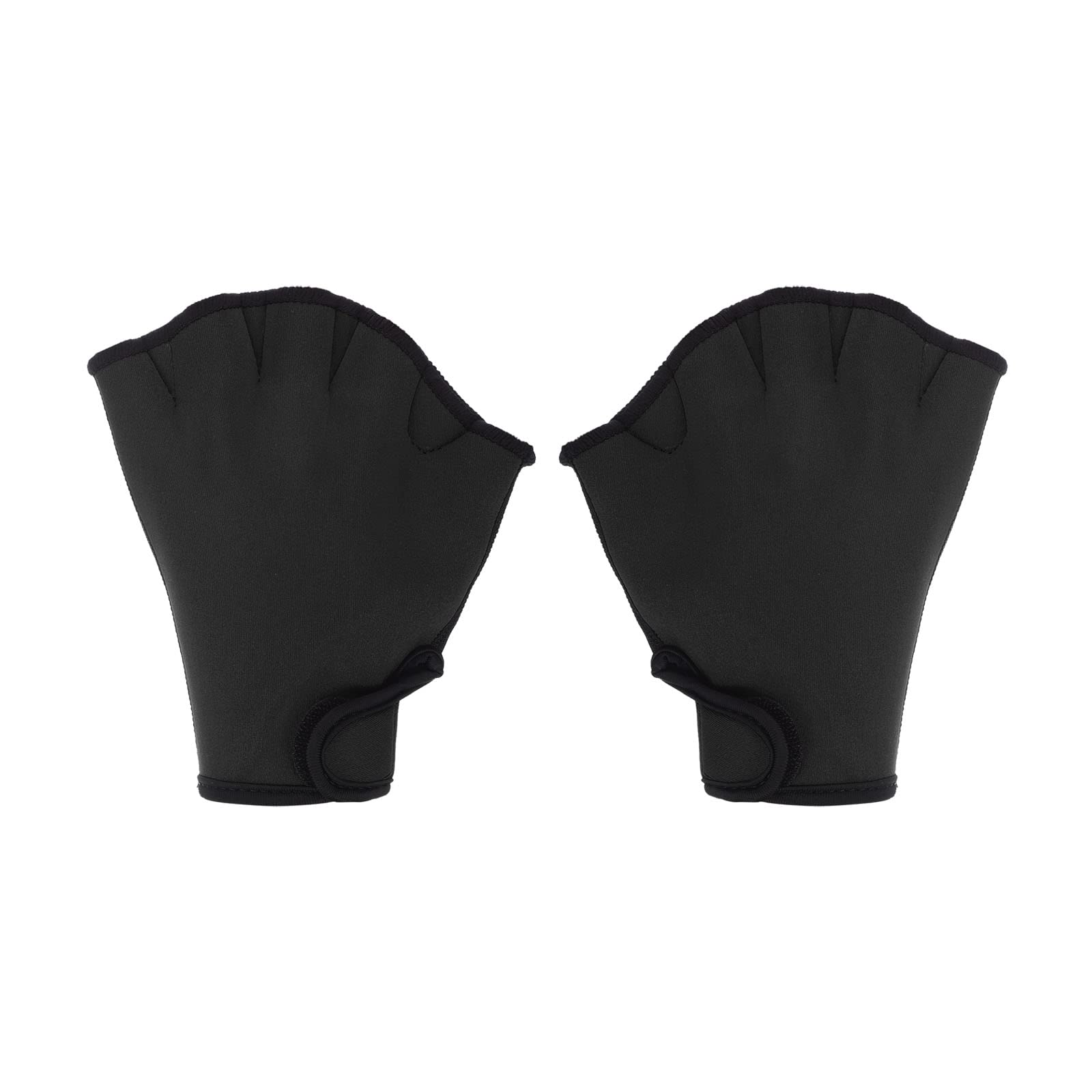 PATIKIL Webbed Swim Gloves, Unisex Swimming Resistance Gloves Water Resistance Training Accessories for Swimming and Diving, S Black