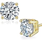 Moissanite Stud Earrings for Women,Sterling Silver 925 Earrings Jewelry Engagement Gifts for Women Men
