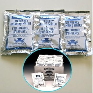 災害備蓄用保存水 パック入り非常飲料水 125ml