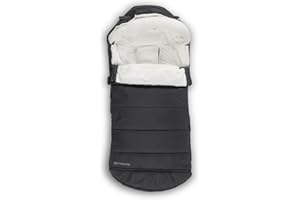 UPPAbaby CozyGanoosh 2-in-1 Seasonal Footmuff - Easily Attaches to UPPAbaby Strollers and RumbleSeat – Versatile, Ultra-Plush Zip-Out Liner for Cold Weather – Jake (Charcoal)