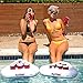 Play Platoon H2PONG Inflatable Party Pong Racks, Includes 5 Ping Pong Balls - Floating Pool Party Game Float Set