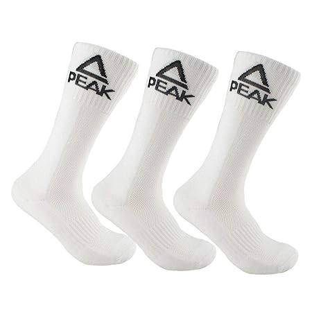 PEAK Sportsocken Basketball Crew Socken Sneakersocken 3 Pack Sock Strümpfe mit Unterstützung für Fußrücken Sportsocken für Fr