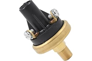 Mizoneparts 765754 Adjustable Pressure Switch 1/8-27 NPT 4PSI Rep for Honeywell M4006-4, Hobbs 76575-4 765754, CAT 4D-4785 2Y-4439 Pressure Switch Highest to 7PSI
