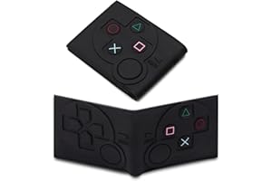 BYTHEVOID Game Controller Wallets For 6-8/8-10/9-12/12-14 Boys,Kids,Teen Bifold Wallet Multiple Card Slots and Coin Pocket Gamepad Silicone And PU Leather Surface Video Game Kids Wallet in Black