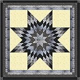 Lonestar Shades of Black, White, and Gray Quilt Kit/Queen/EXPEDITED SHIPPING