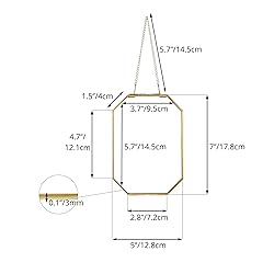 NCYP Small 5 x 7 inch Floating Glass Frame with