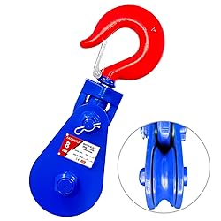 YATOINTO 8 ton Snatch Block with Hook, 6" Sheave