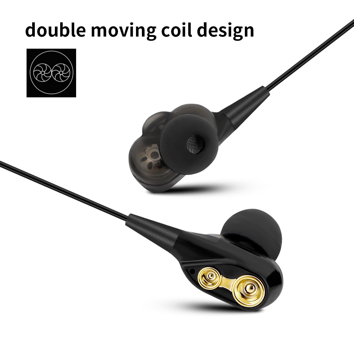 Type C Headphones, USB C Hi-Fi Stereo Digital Earbuds Sweatproof In-Ear Earphones with Mic Compatible with Google Pixel 2,Samsung Note 8,S8/S8+/S9,S9+, Moto Z, HTC U11, Essential PH-1 etc