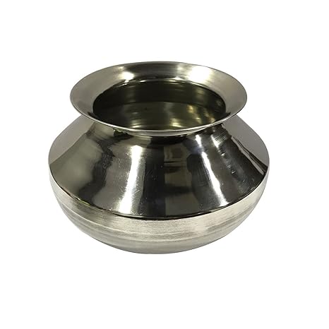 Taluka Stainless Steel Pongal Handi, 2000 Ml, Silver