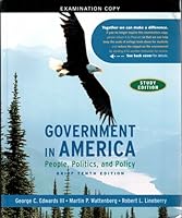 Government in America, Brief-Study Edition 0205662900 Book Cover